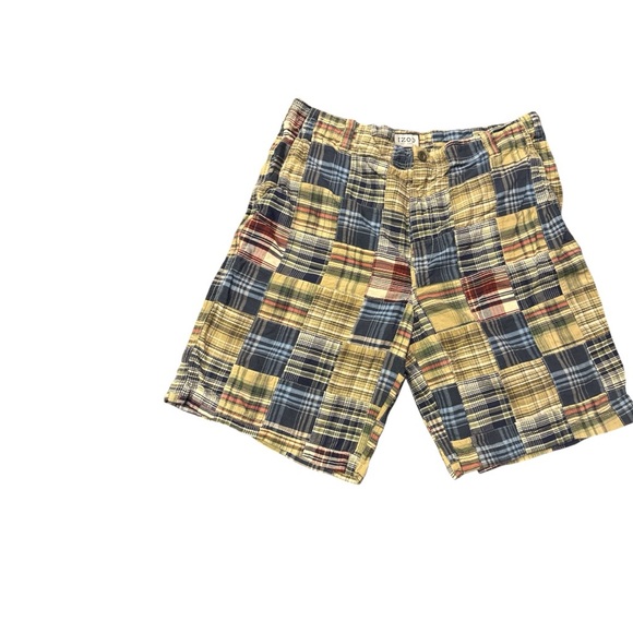Izod Multicolor Plaid Men's Shorts - Picture 1 of 4